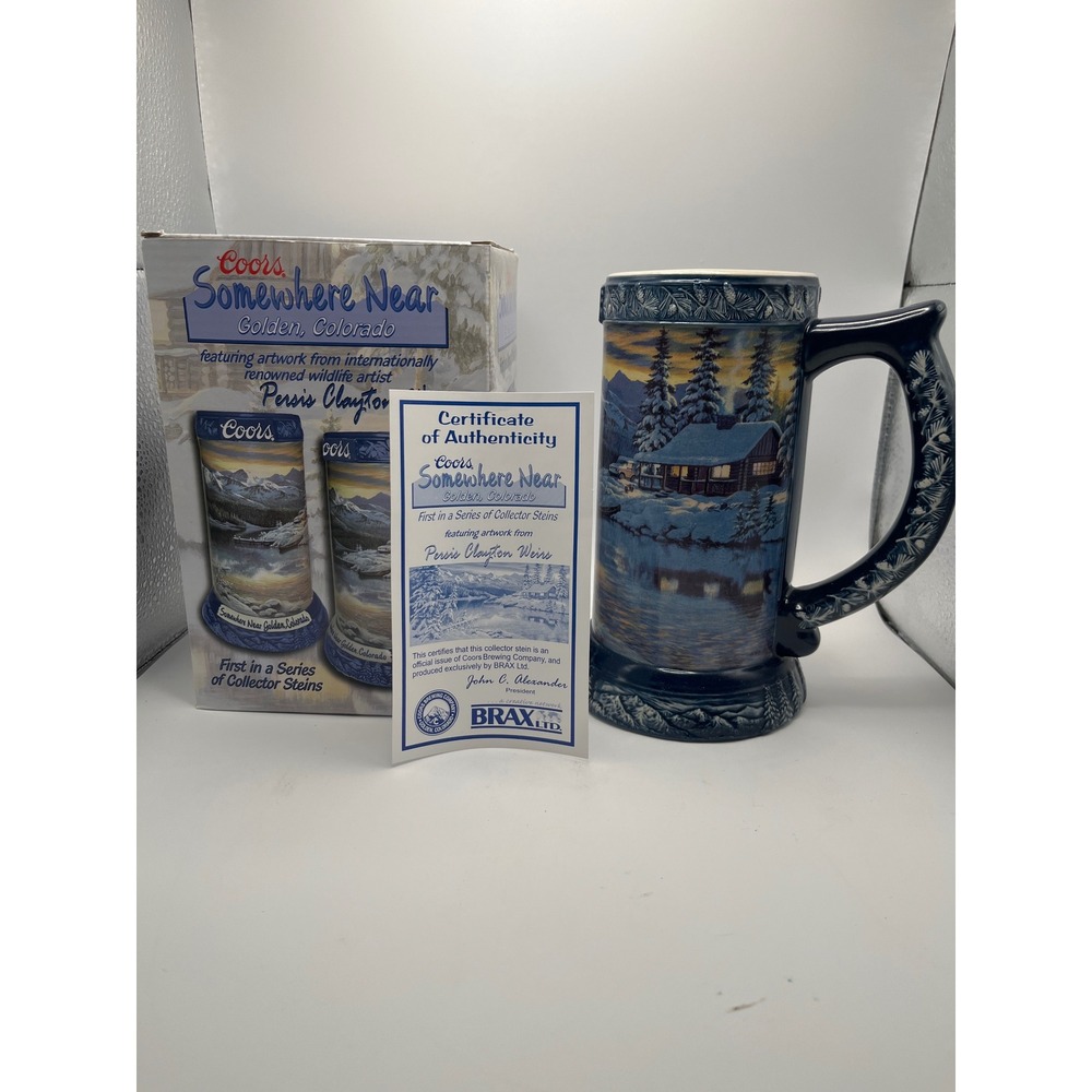 Coors Somewhere Near Golden Colorado Collector Stein Persis Clayton Weirs 2003